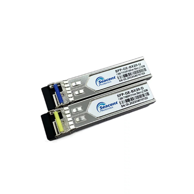 1.25Gb/S κατευθυντικός πομποδέκτης ενιαίο LC/SC 1550nm Tx 1310nm Rx 20Km βισμουθίου πομποδέκτης SFP