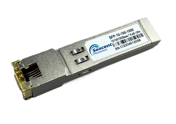 10/100/1000base-τ πομποδέκτης καυτό Pluggable 0.01-1.25Gb/S 100m χαλκού SFP