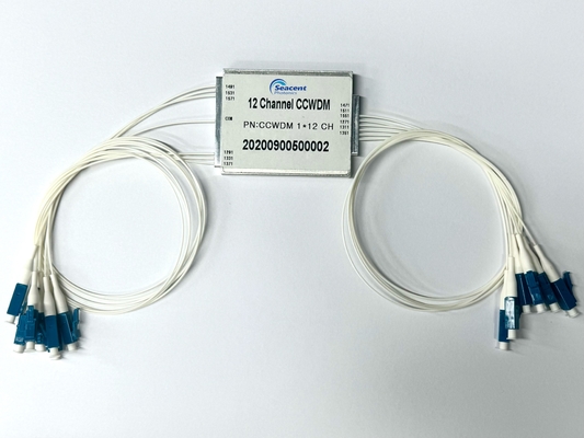 12 CH CCWDM 1271-1371nm,1471-1571nm μήκος κύματος χαμηλή απώλεια εισαγωγής
