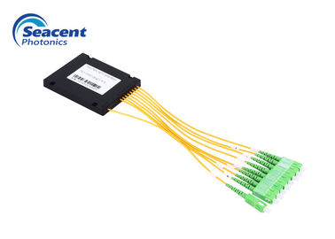 πλαστικός θραύστης ABS θραυστών PLC ινών 2.00mm 1x8 για το παθητικό οπτικό δίκτυο