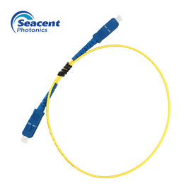 Sc 9/125µM Sc ενιαίο ντούμπλεξ σκοινιού μπαλωμάτων τρόπου με το UPC πολωνικό ROHS εγκεκριμένο