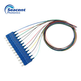12 πλεξίδα UPC πολωνικά 2.0m 3.0mm οπτικών ινών Sc ακτίνων χρώματος με το σακάκι PVC