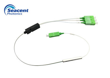 1x3 θραύστης PLC τύπων κλάδων/υψηλός θραύστης οπτικών ινών επιστροφής απώλειας ακουστικός