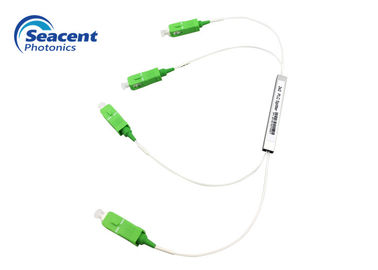 Micro Type 1x2 Fiber Optic PLC Splitter SC APC For FTTH FTTB FTTX PON