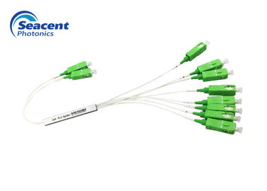 2x8 χαμηλή απώλεια εισαγωγής θραυστών PLC τύπων μικροϋπολογιστών με το συνδετήρα SC/APC