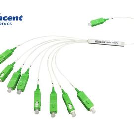 Θραύστης 1x8 PLC οπτικών ινών FTTH FTTB FTTX με APC Sc το συνδετήρα
